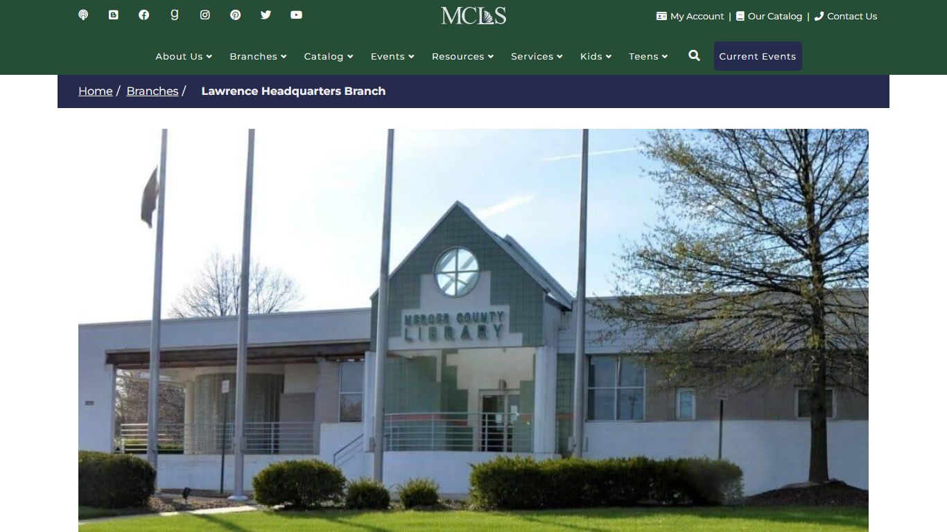 Lawrence Headquarters Branch - Mercer County Library System