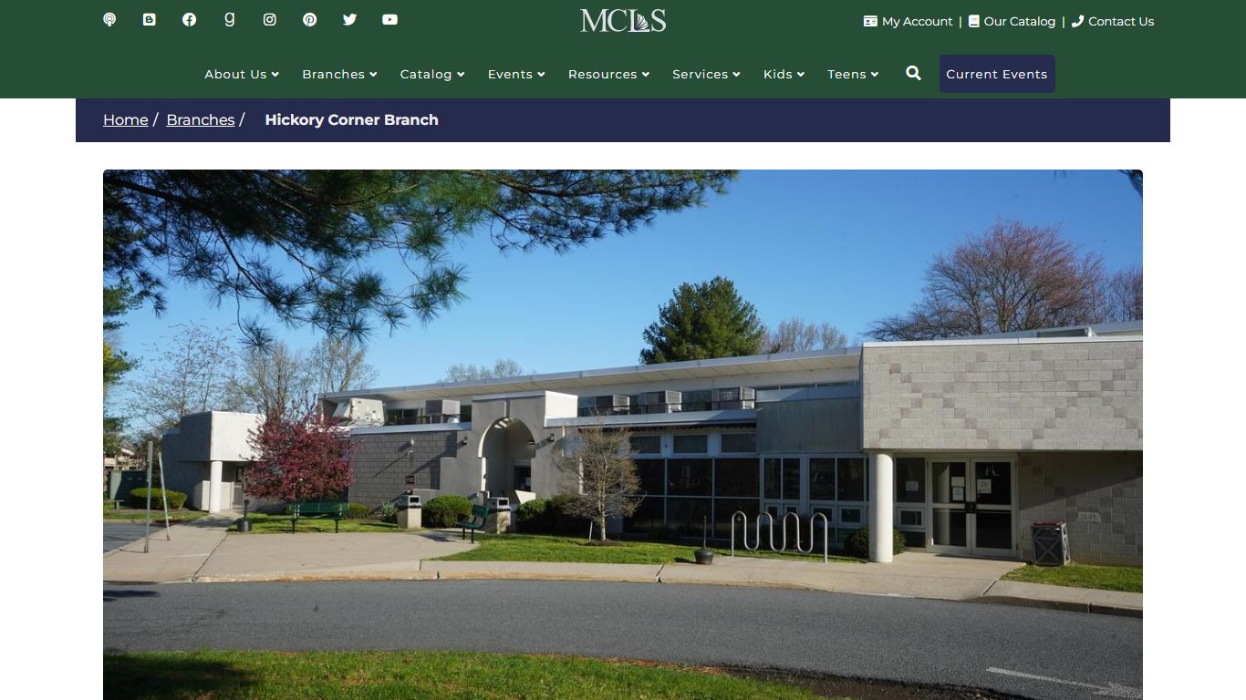 Hickory Corner Branch - Mercer County Library System